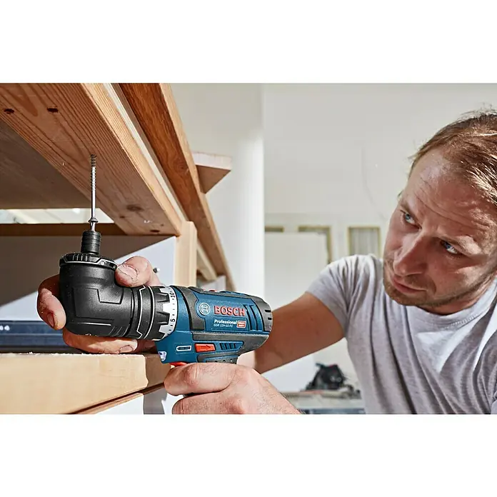 Bosch Professional Akku-Bohrschrauber GSR 12V-15 FC - 12 V, Li-Ionen, 2 Ah, Anzahl Akkus: 2 Akkus, Leerlaufdrehzahl: 0 U/min - 1.300 U/min - Anwendungsbeispiel