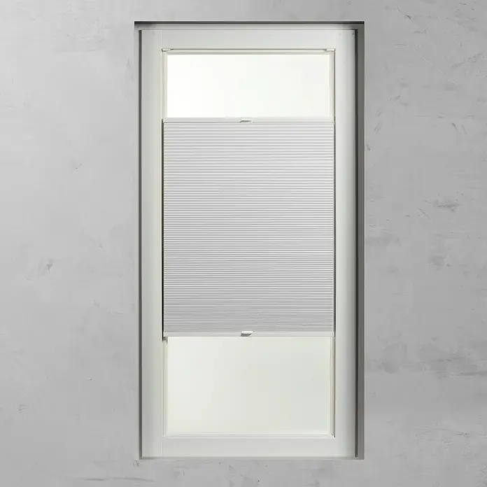 Expo Ambiente Wabenplissee - B x H: 70 x 130 cm, Weiß, Verdunkelnd - Vorderansicht