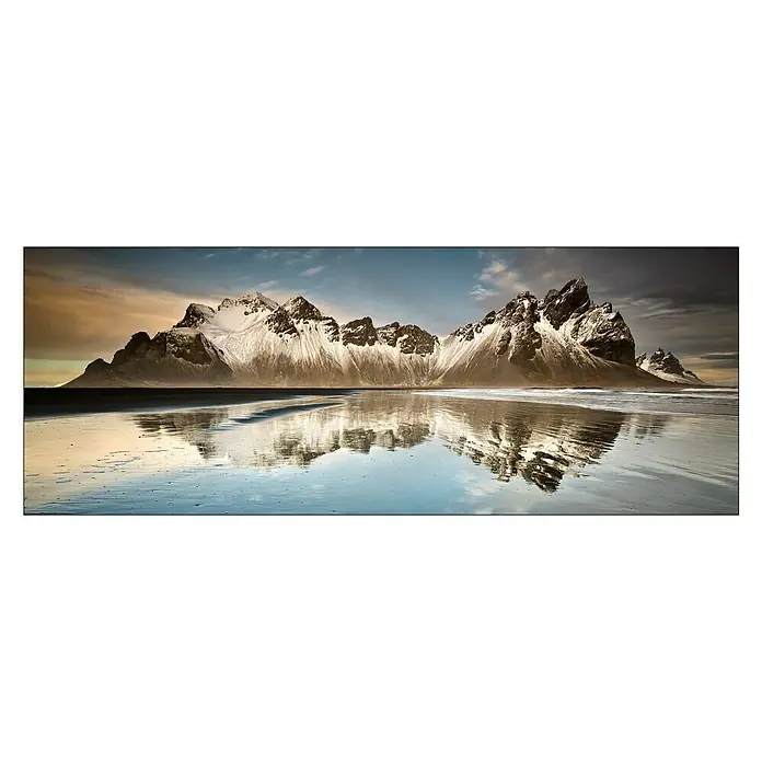 Glasbild - Reflections, B x H: 125 x 50 cm - Vorderansicht