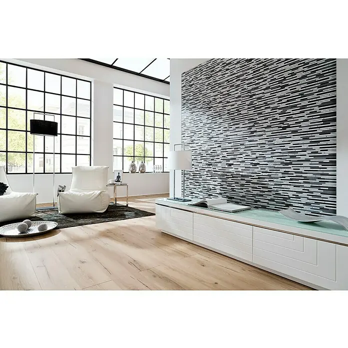 Mosaikfliese Brick XAM A881 - 29,8 x 31,8 cm, Grau, Matt - Anwendungsbeispiel