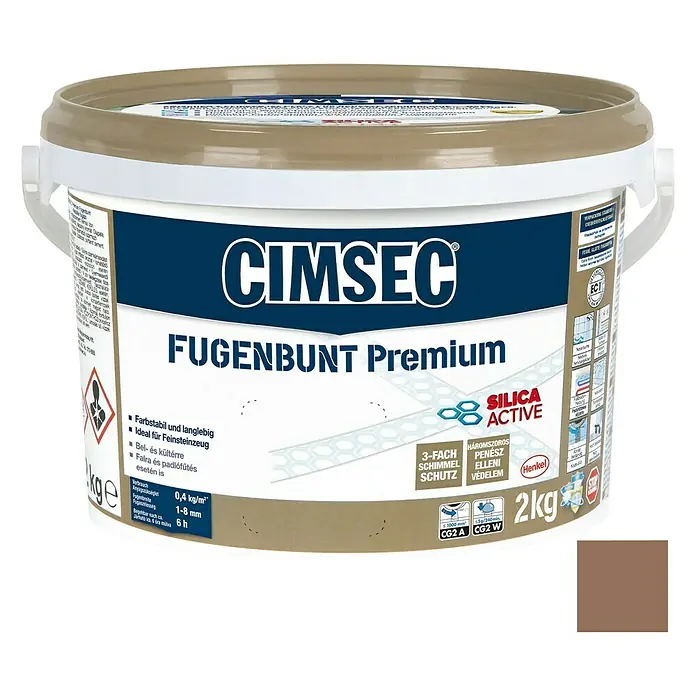 Cimsec Fugenmörtel Fugenbunt Premium - Terrabraun, 2 kg