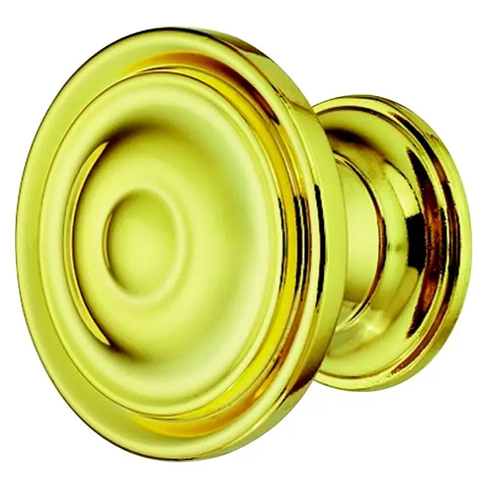 Okrugla ručka za namještaj - Ø x V: 30 x 23 mm, Ostalo, Zlatne boje - Pogled sprijeda