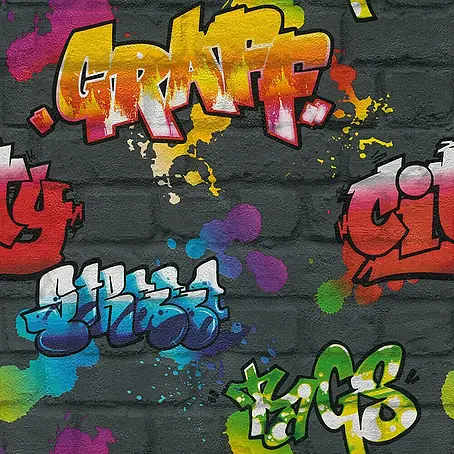 Rasch  Papiertapete Graffiti