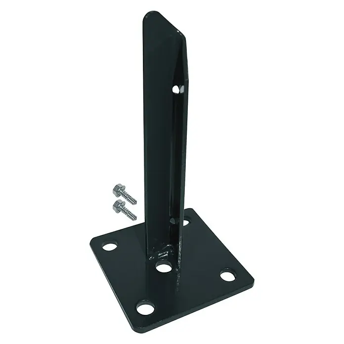 Kraus Dino Trend Base para poste - Antracita, Apto para: Postes de Ø 34 mm - Vista de perfil izquierdo
