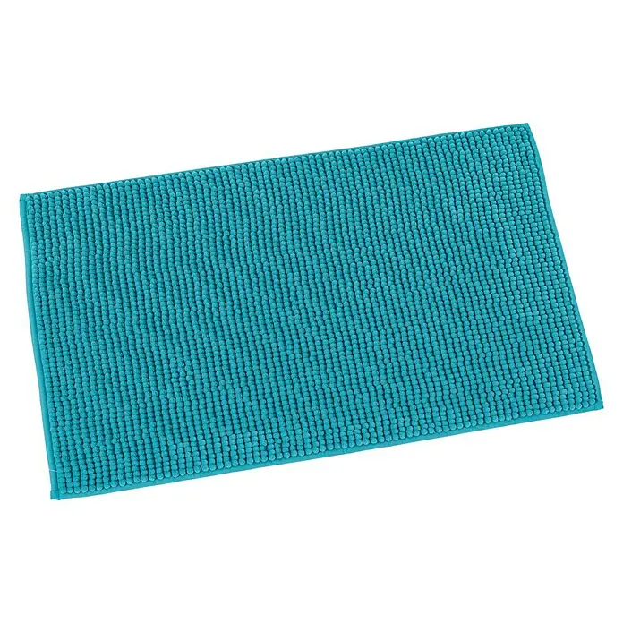Camargue Badteppich Zottel - 50 x 80 cm, Aqua, 100% Polyester
