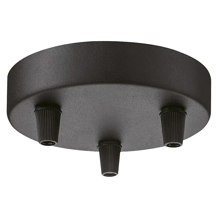 Home Sweet Home Strop rozeta - 3-struko, Crne boje, Metal