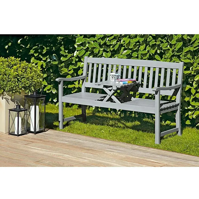 Sunfun Vrtna klupa Corinna - 150 cm, Svijetlosive boje