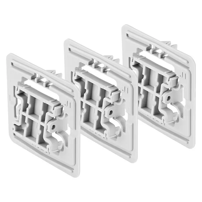 Bosch Smart Home Adapter-Set für Jung J1 - 3 Stk., Kunststoff, Unterputz - Rechte Seitenansicht