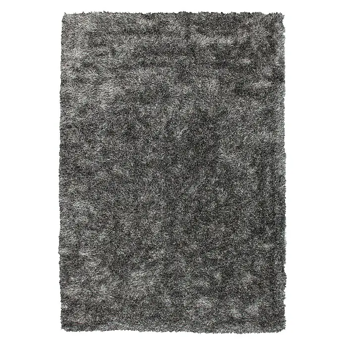 Kayoom Teppich Diamond - Grau/Weiß, L x B: 150 x 80 cm, 100 % Polyester - Vorderansicht