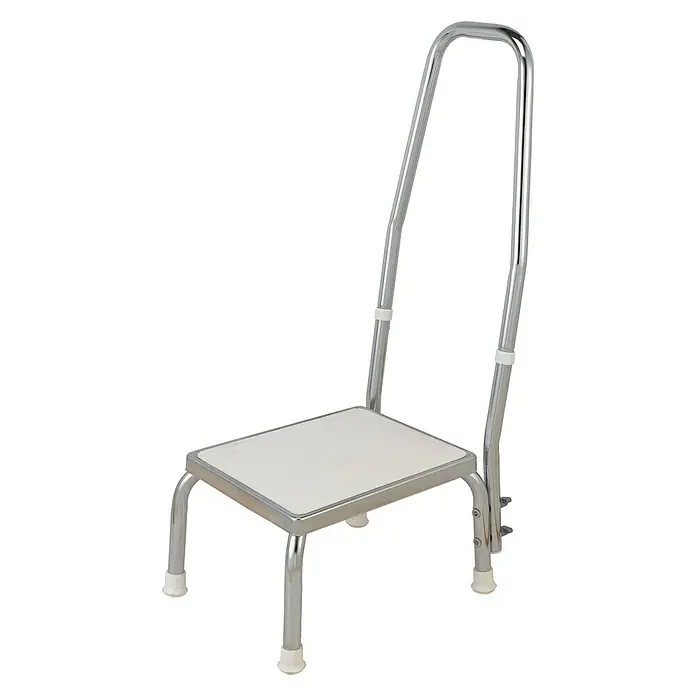 careosan Postolje s rukohvatom za pomoć pri ulasku u kadu - 42 x 35 x 82,5 cm, Opteretivost: 150 kg, Plemeniti čelik