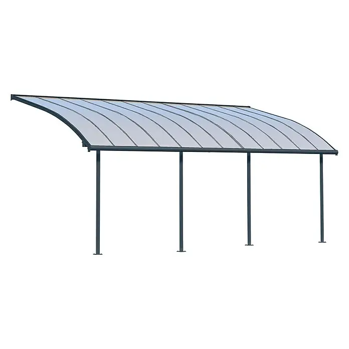 Palram – Canopia Terrassenüberdachung Joya - Tiefe: 3 m, B x H: 7,3 x 2,16 m, Anthrazitgrau