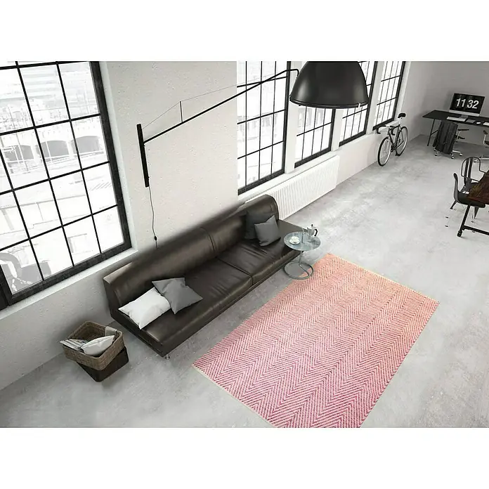 Kayoom Teppich Cocktail 500 - Pink, L x B: 170 x 120 cm, 100% Baumwolle - Stimmungsaufnahme