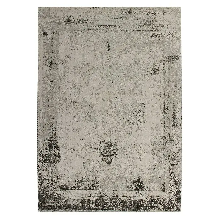Kayoom Teppich Select 275 - Anthrazit, L x B: 230 x 160 cm, 50% Baumwolle, 50% Polyester Chenille - Vorderansicht