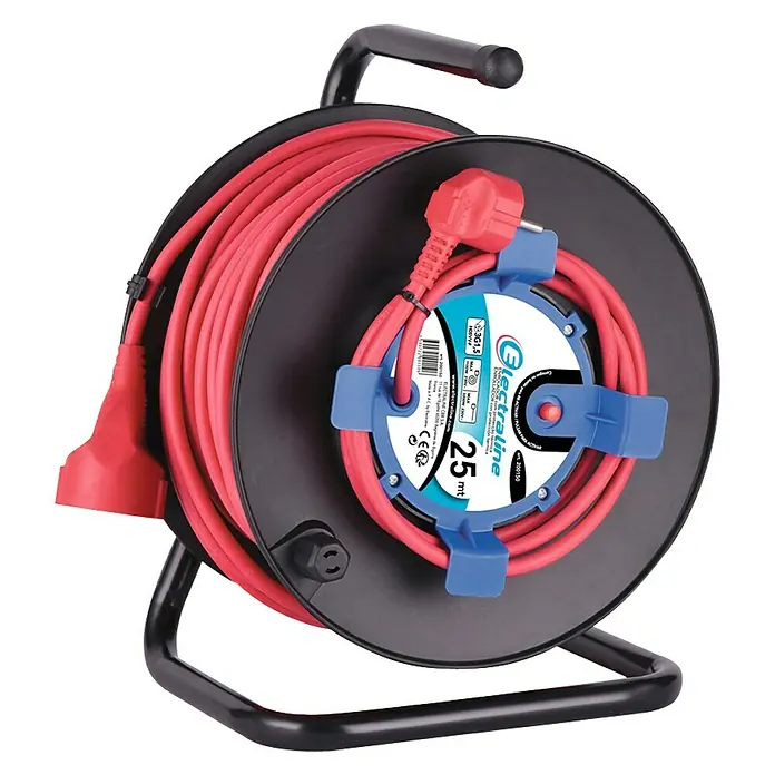 Electraline Enrollacables - 25 m, IP44, Para exterior, H05VV-F3G1,5