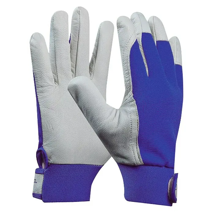 Gebol Guantes de trabajo Uni Fit Comfort - Medida: 10, Azul/Gris