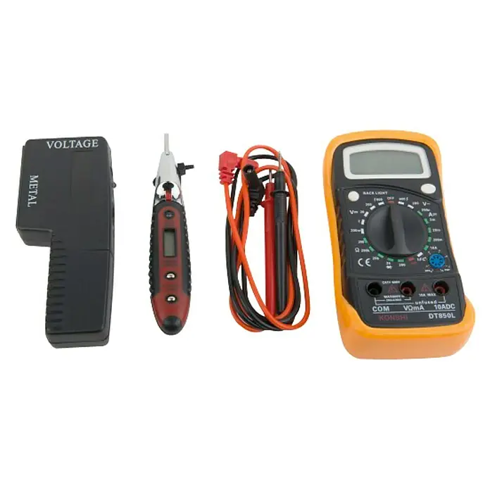Multímetro digital y kit de electricista - 100 mV - 600 V