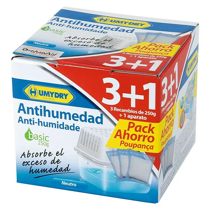Humydry Pack deshumidificador Basic - 3 ud.