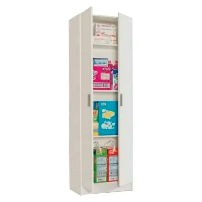 Armario multiuso con 2 puertas - L x An x Al: 37 x 59 x 180 cm, Blanco