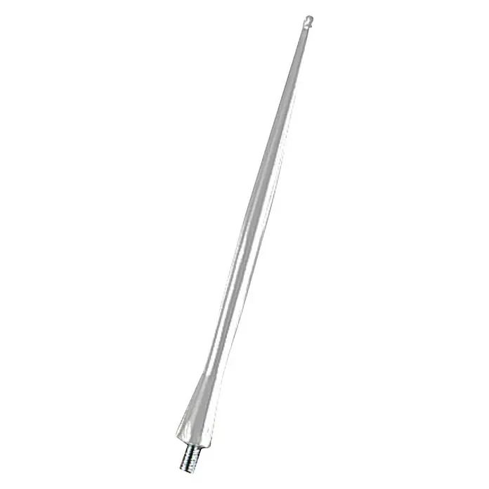 Antena de aluminio - Largo: 16 cm, Cromo