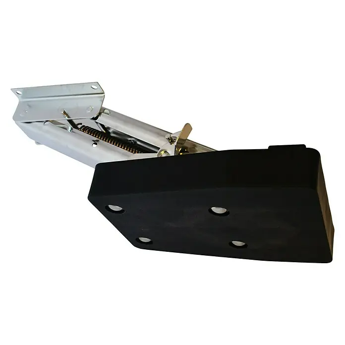 Soporte motor basculante - Negro, Apto para: Motores fuerborda, Acero inoxidable