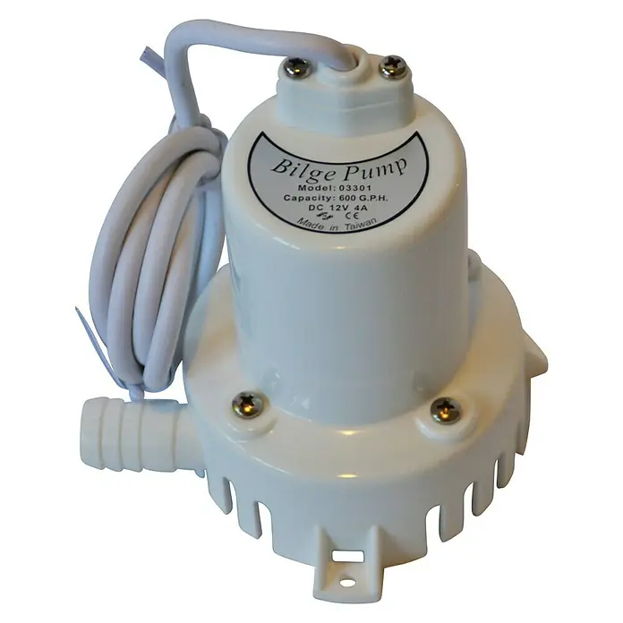 Bomba de achique sumergible - Capacidad de bombeo máx.: 2.300 l/h, Consumo de corriente: 4 A