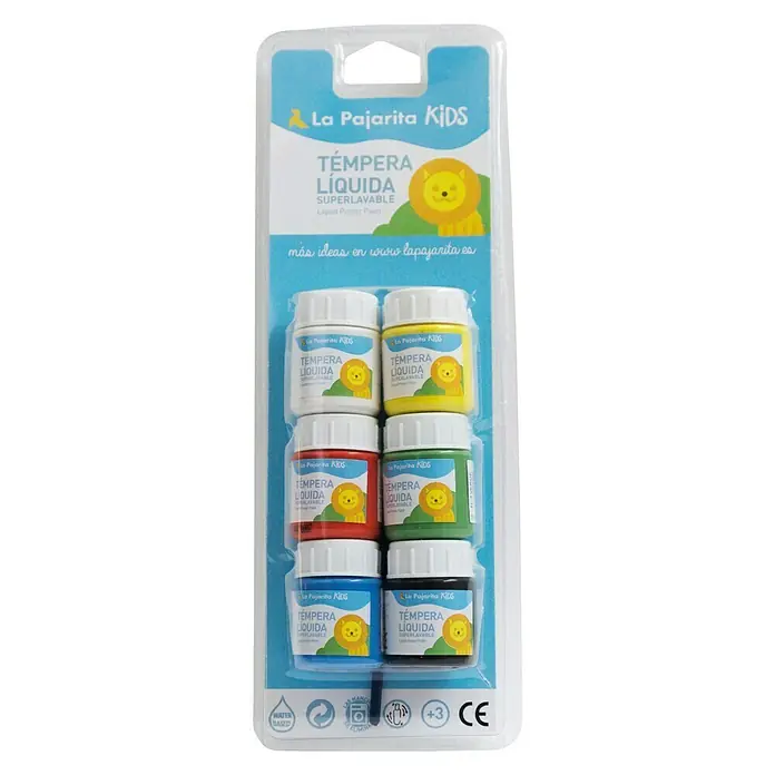 La Pajarita Pintura Kit temperas liquidas - Multicolor