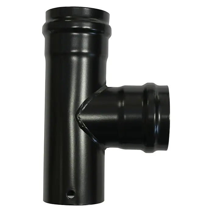 T para pellets - Diámetro: 80 mm, Negro