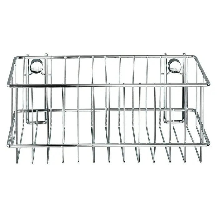 Wenko Cesta de baño Classic hondo - L x An x Al: 14 x 24 x 10 cm, Acero inoxidable