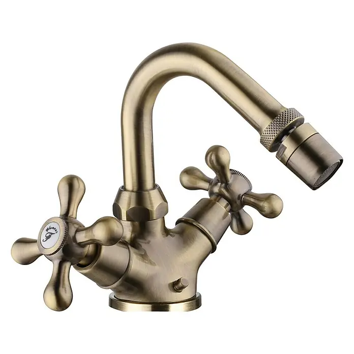 Rousseau Glamour Grifo bimando de bidé - Latón