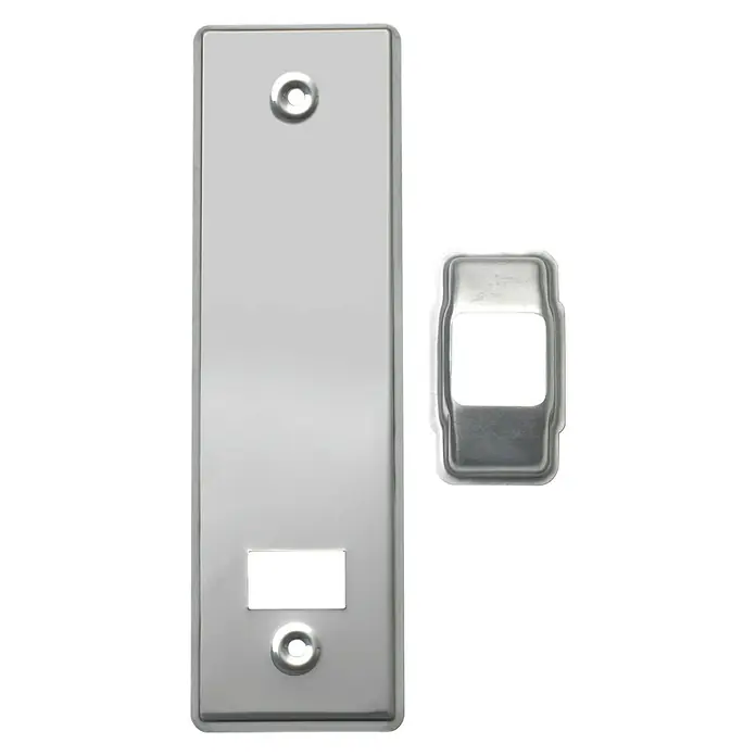 Embellecedor con placa - L x An x Al: 73 x 41 x 25 mm, Acero inoxidable