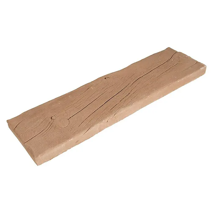 Traviesa de madera - 90 x 25 x 5 cm, Hormigón, Estilo madera