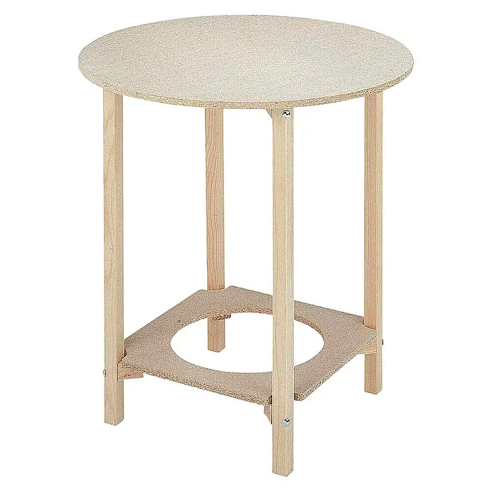 Mesa Camilla redonda 80 - 75 x 80 cm
