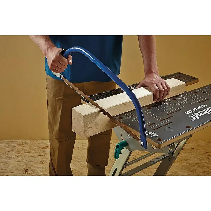 Wolfcraft Master Mesa de trabajo extensible 700 - Altura de trabajo: 780 mm - 950 mm, Tamaño mesa de trabajo: 68 x 39 cm