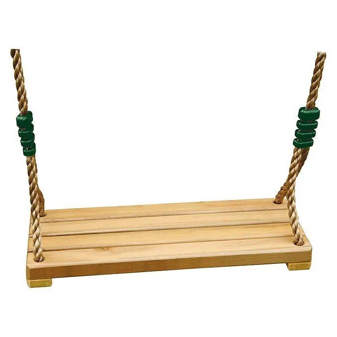 Columpio de tablas Luxe - Madera, Longitud de cable: 300 cm - 350 cm