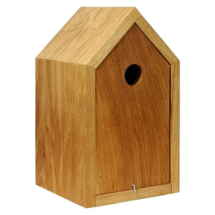 Dobar Vogelhaus Luxus - 16 x 16 x 28 cm, Natur, Holz - Rechte Seitenansicht