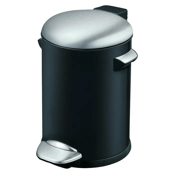Treteimer Estelle - 3 l, Schwarz, Rund
