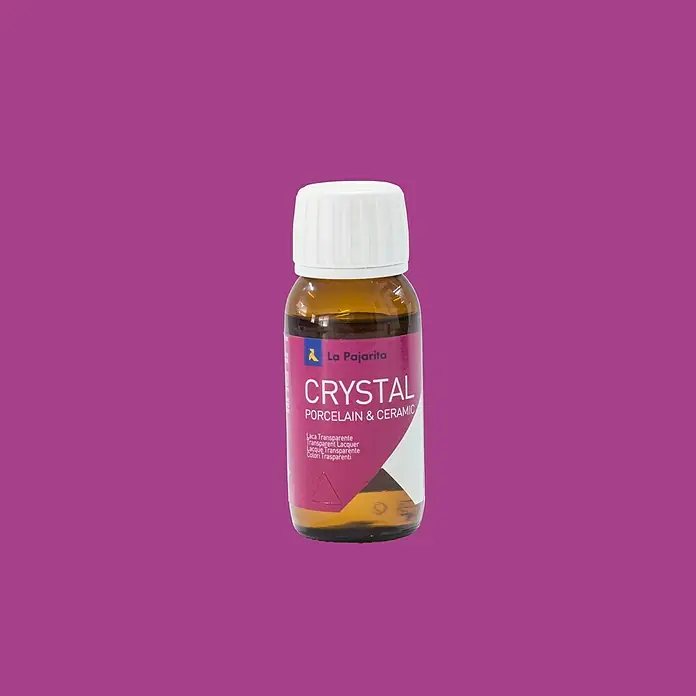 La Pajarita Laca para efectos decorativos Crystal - Magenta profundo, 50 ml, Brillante - Vista frontal