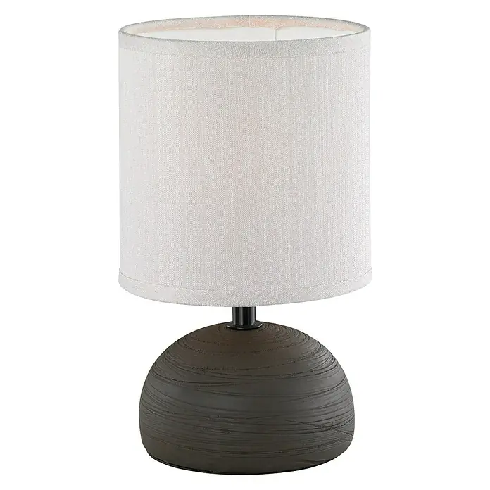 Trio Leuchten Tischleuchte Luci - 40 W, L x B x H: 14 x 14 x 23 cm, Schwarz, E14 - Vorderansicht