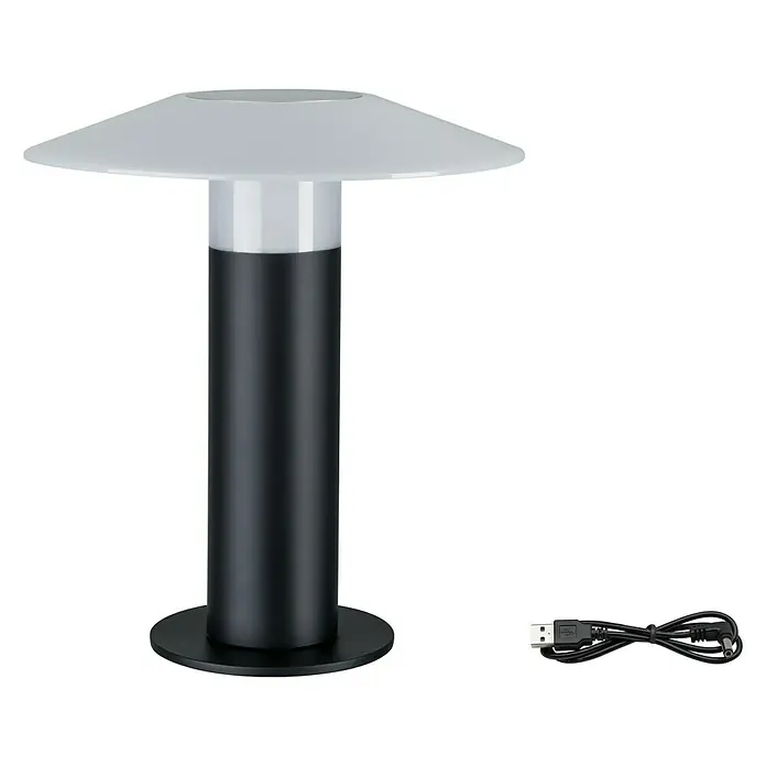 Paulmann Mobiles LED-Licht Portino - Anthrazit, 3,5 W, Höhe: 34 cm, IP44