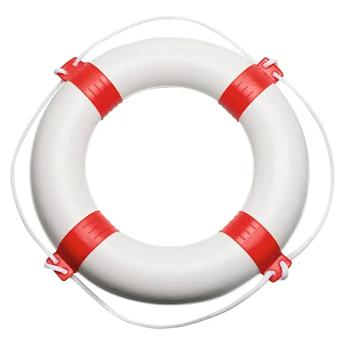 Seilflechter Salvavidas - Rojo/Blanco, Diámetro exterior: 55 cm - Vista descendente