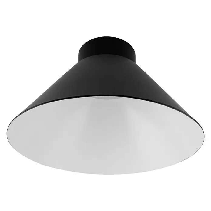 Ledvance Lampenschirm Cone - Ø x H: 21,9 x 13,4 cm, Weiß, Schwarz, Aluminium, Rund - Ansicht von oben