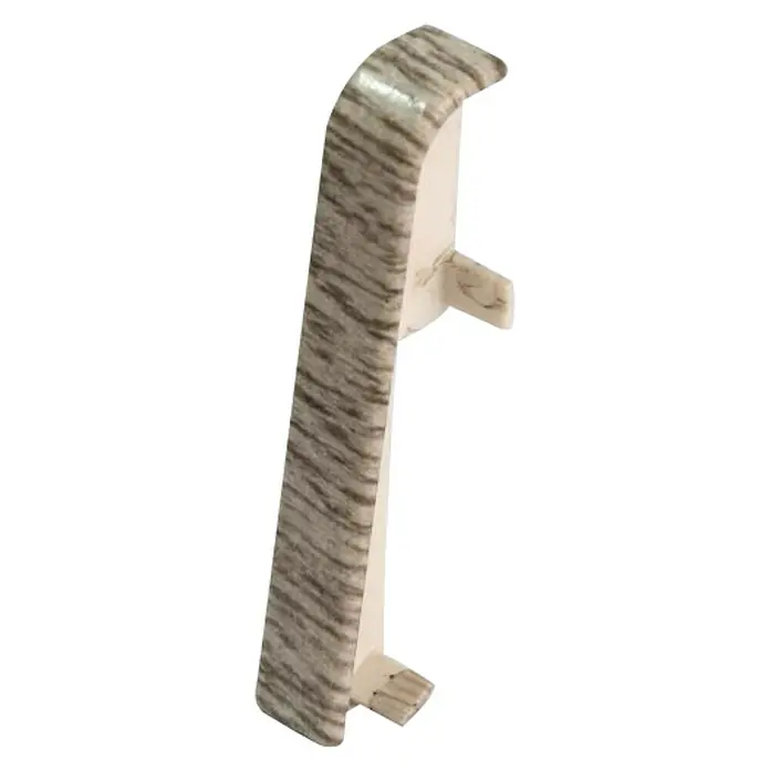 Egger Übergangskappe - Esche Grau, 2 Stk., Passend für: Egger Sockelleisten 17 x 60 mm - Rechte Seitenansicht