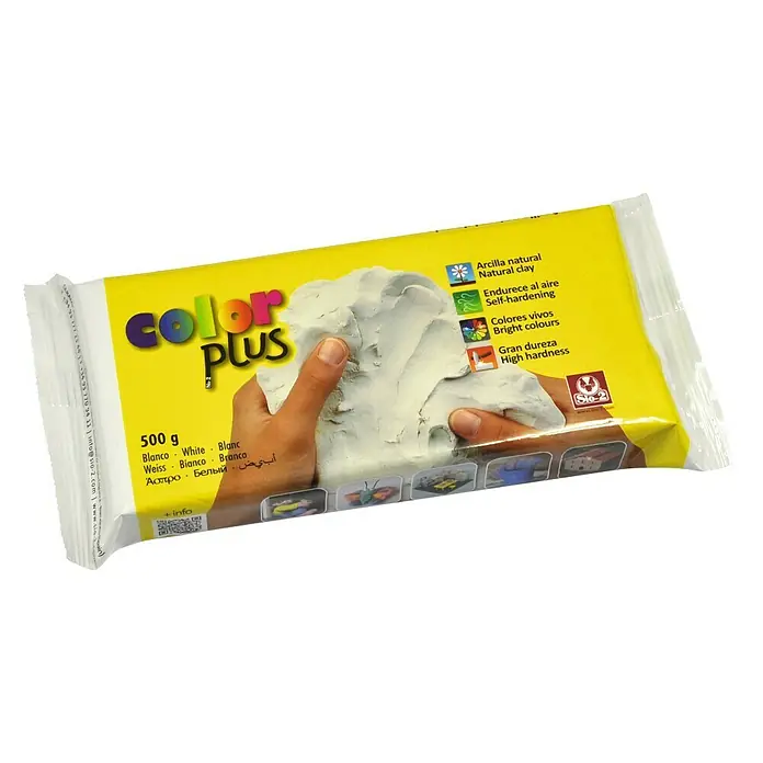 Masa de moldeo rápido Color plus - 500 g, Blanco
