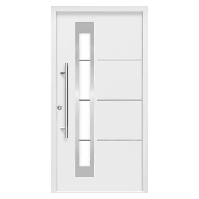 Splendoor Haustür Thermodoor SP50W - 110 x 210 cm, DIN Anschlag: Links, Weiß