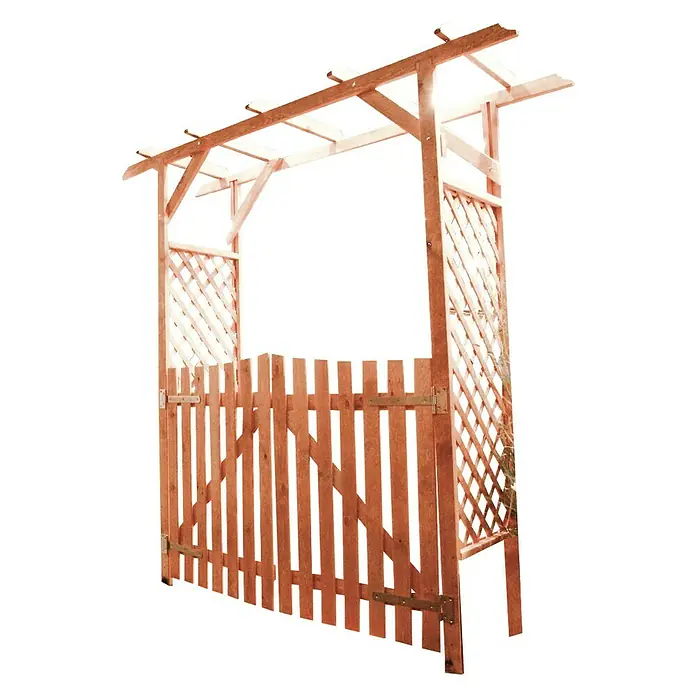 Promadino Pergola Bamberg - Höhe: 208 cm, Ausführung: Tür - Linke Seitenansicht