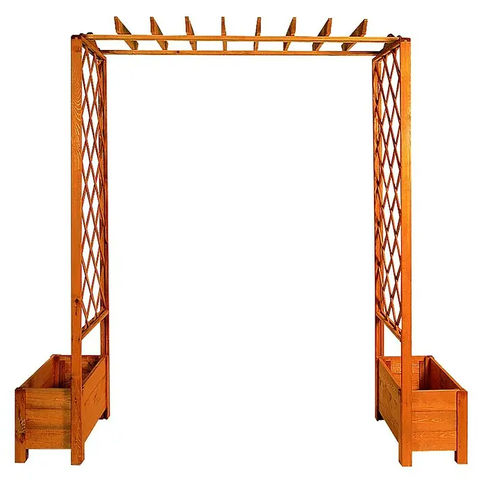 Promadino Pergola Botanica - Durchgangsbreite: 145 cm, Höhe: 210 cm, Ausführung: Pflanzkasten - Stimmungsaufnahme