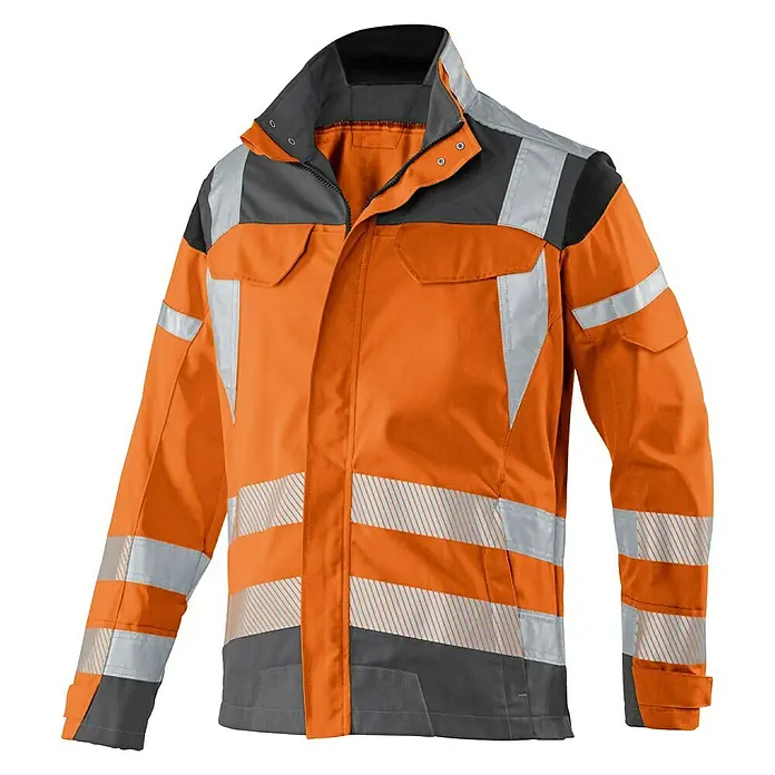 Kübler Reflectiq Arbeitsjacke PSA 2 - 54, Warnorange/Anthrazit - Vorderansicht
