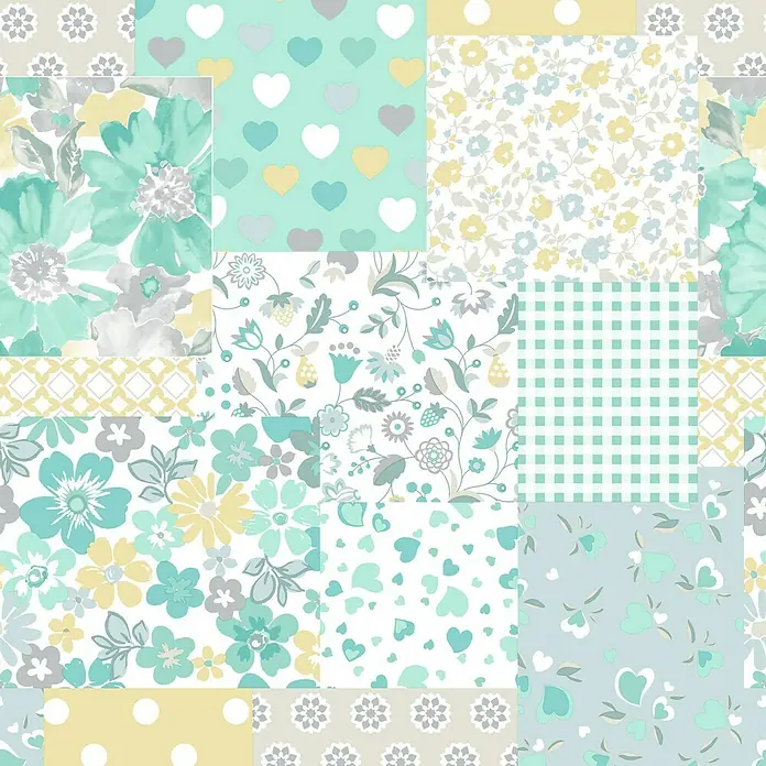 Mantel para mesa a metros Textile Pop - Ancho: 140 cm, Mint