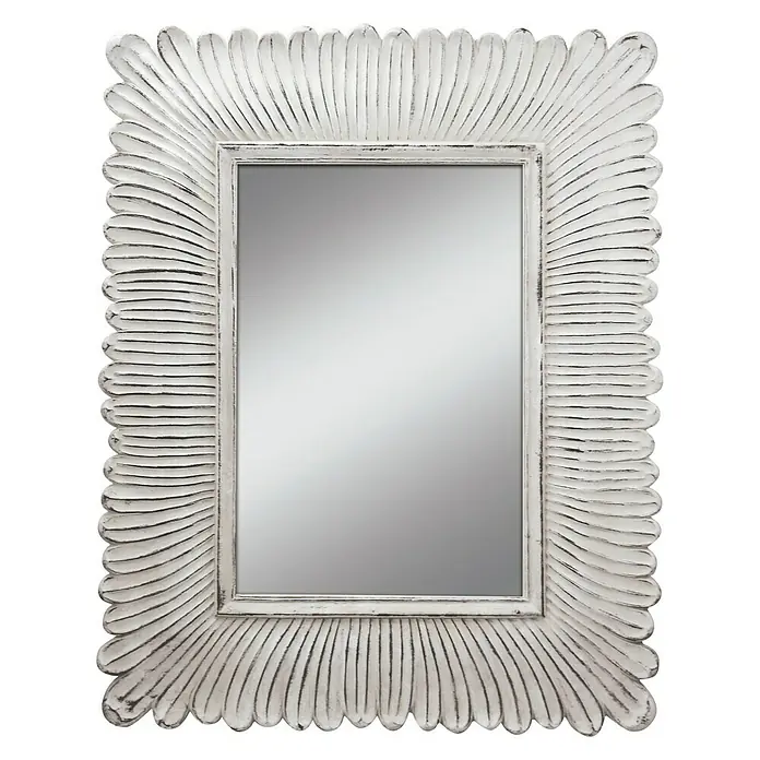 Espejo Fortuny - 120 x 150 cm, Blanco/Plateado