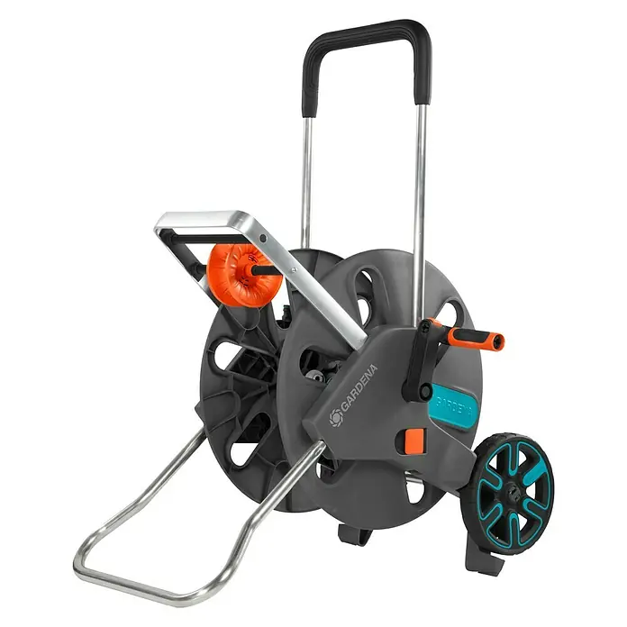 Gardena Kolica za vrtno crijevo CleverRoll L Easy - Plastika/metal, Kapacitet crijeva: 100 m, 13 mm (½″) - Pogled s lijeve strane